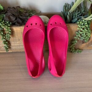 CROCS Ballerina Slip-ons Bright Pink